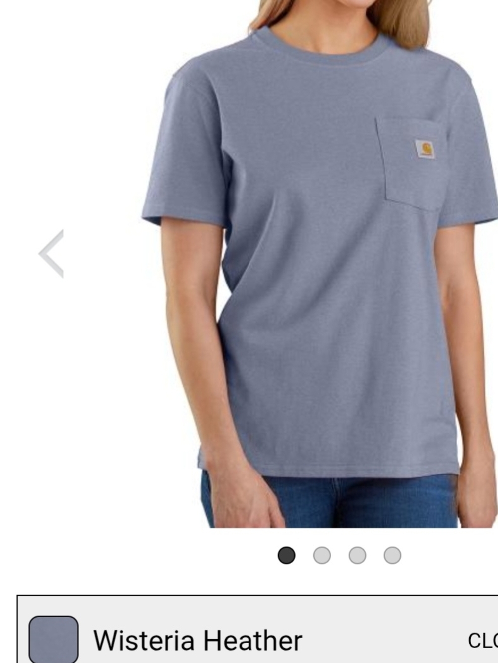 Carhartt Wisteria Heather Short-Sleeve Pocket Tee
